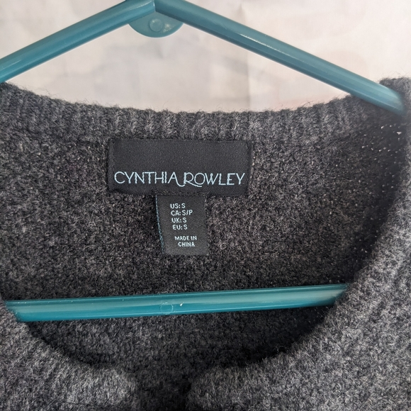 Cynthia Rowley grey sweater - Picture 2 of 3